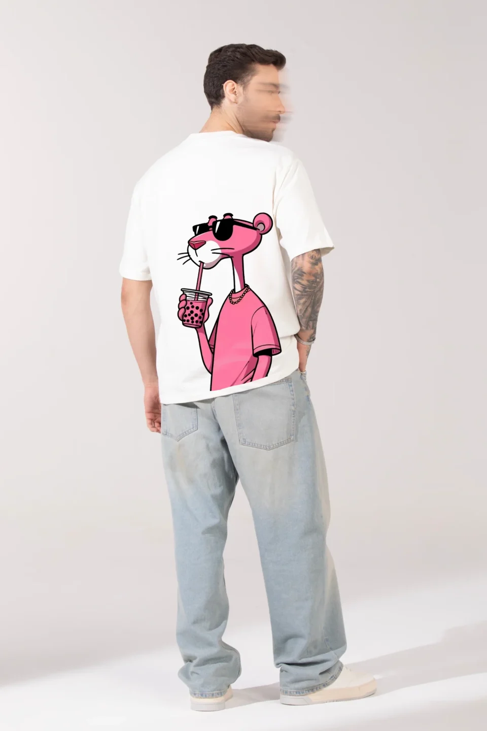 white pink panther t-shirt 1