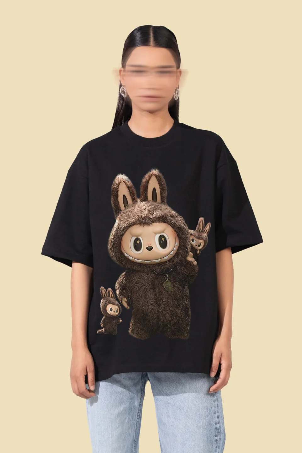 Labubu Graphic T-Shirt –BLACK 1